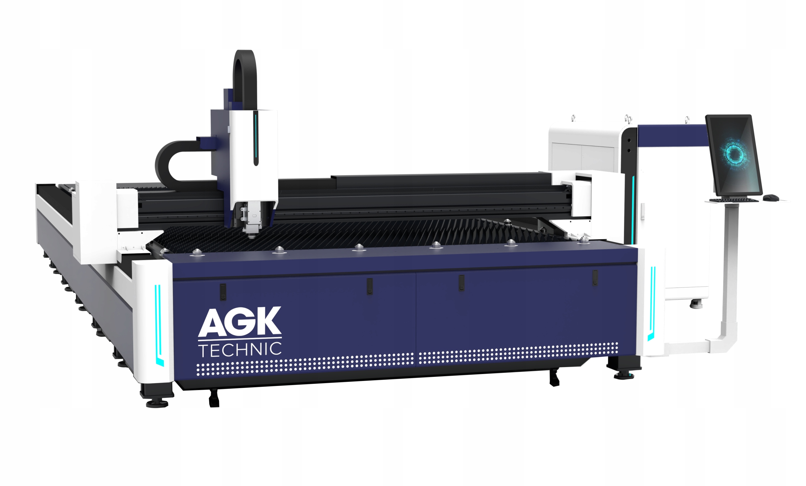 Vláknový laser AGK 3015H 3000W laserový rezací stroj